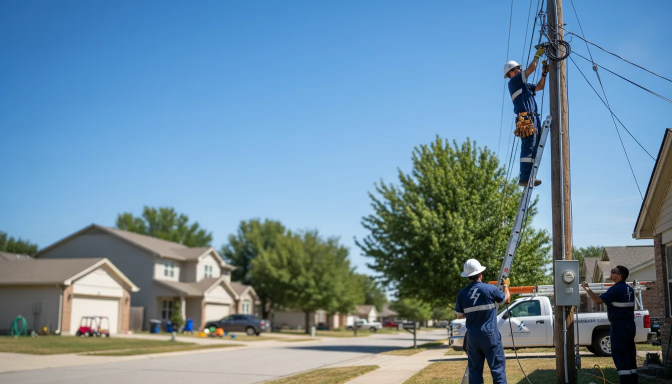 Residential electrician providing installation services in Melbourne, IA
